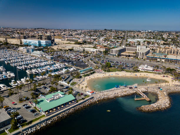 ドローン南カリフォルニア - redondo beach ストックフォトと画像