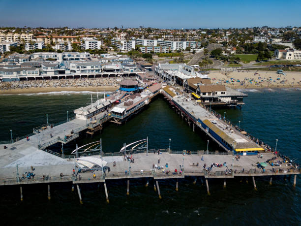 drone sur de california - redondo beach fotografías e imágenes de stock