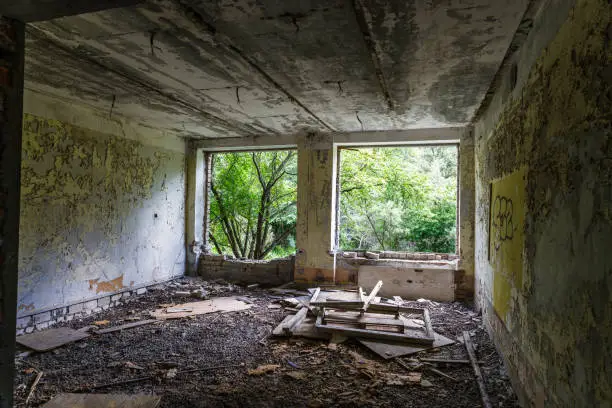 Photo of Abandoned secret Soviet Union military ghost town Irbene in Latvia