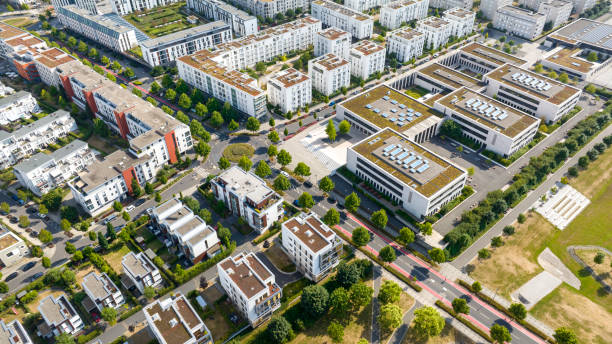 住宅地 - 大きな開発エリア - hessen ストックフォトと画像