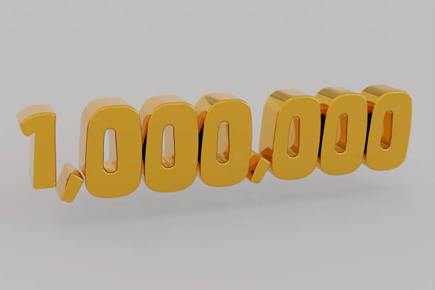 istock 1.000.000 one million number rendering. 1410664950