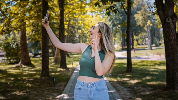 istock Outdoor phone lifestyle. 1410674631
