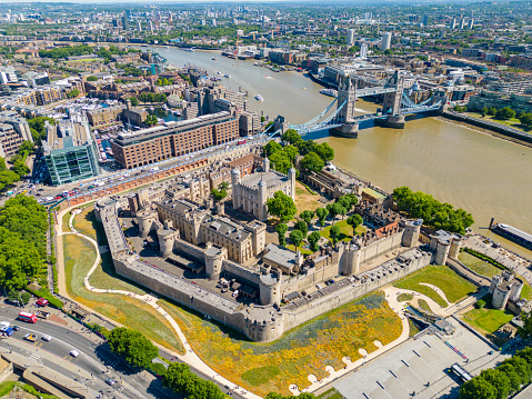 Aerial photo Tower of London circa 2022