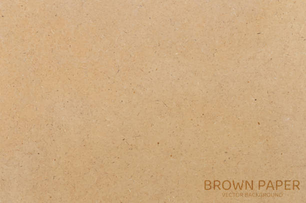 brown paper texture background. vector illustration eps 10. - kraft kağıdı stock illustrations