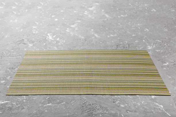 istock Perspective view of tablecloth for food on cement background. Empty space for your design 1410688588