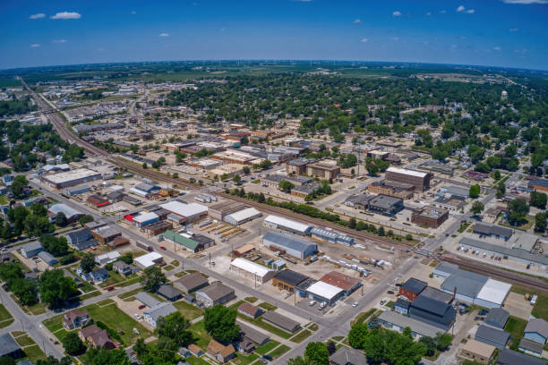 istock Aerial View of Carroll, Iowa during Summer 1410693683