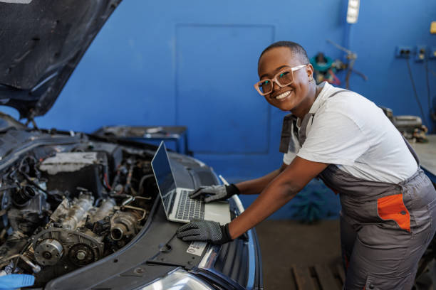 istock Repairing cars is fun 1410694157
