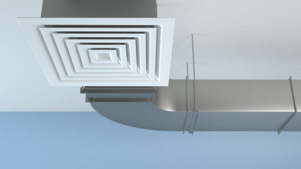istock Industrial air duct ventilation, 3d Illustration 1410699449