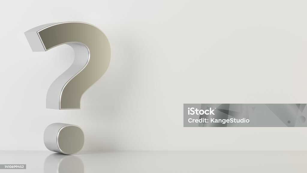 Empty Question Mark Question Mark On A Wall With Empty Space Stock Photo - Download Image ...
