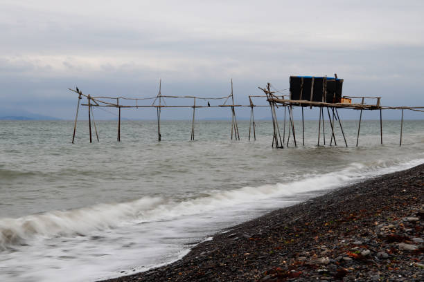 Cold weather and a fisherman's shack