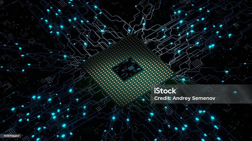 Cpu Moderm Cpu Modern Processor Motherboard Stock Photo - Download Image Now ...
