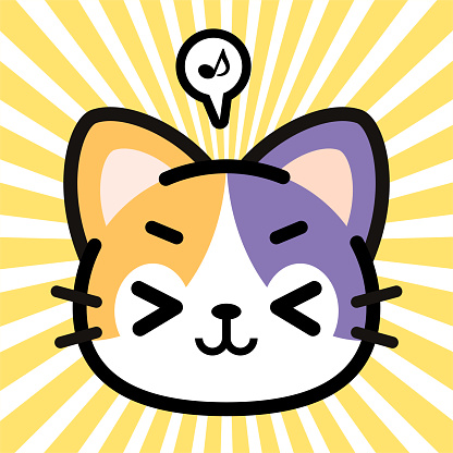 Animal characters vector art illustration.
Cute character design of the Calico Cat.