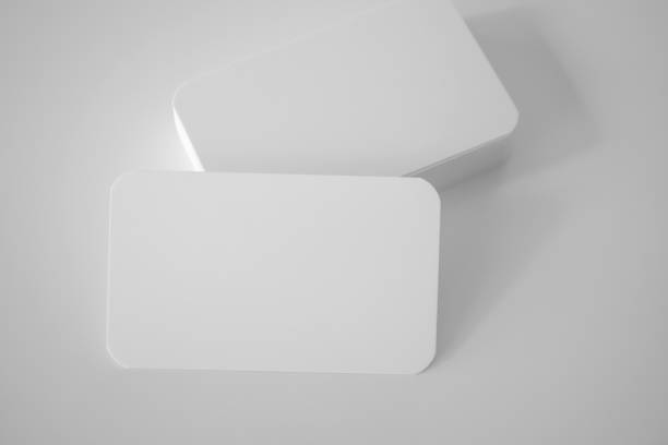 istock Mockup white business card on white background 1410713676
