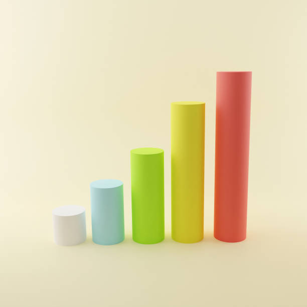 istock 3d render illustration of colorful cylinder. 1410719338