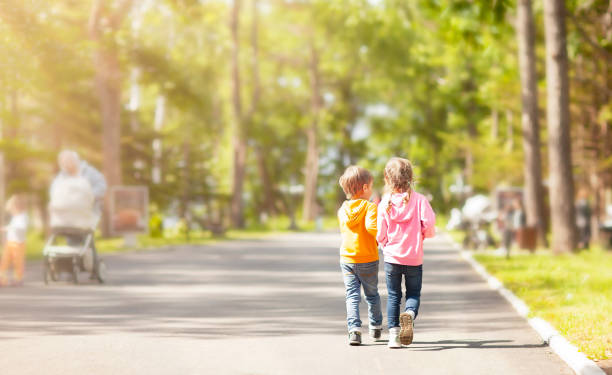 istock kids on the walk 1410727890