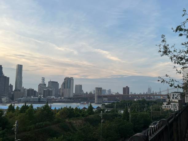 istock manhattan skyline at sunset in new york 1410730819