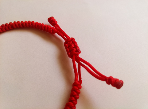 red rope bracelet