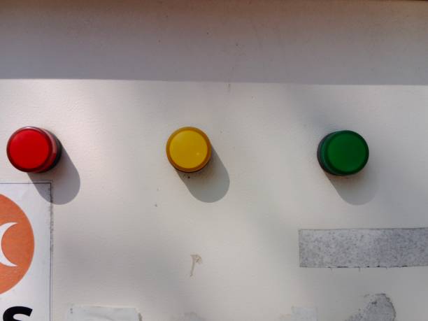 red, yellow and green lights,