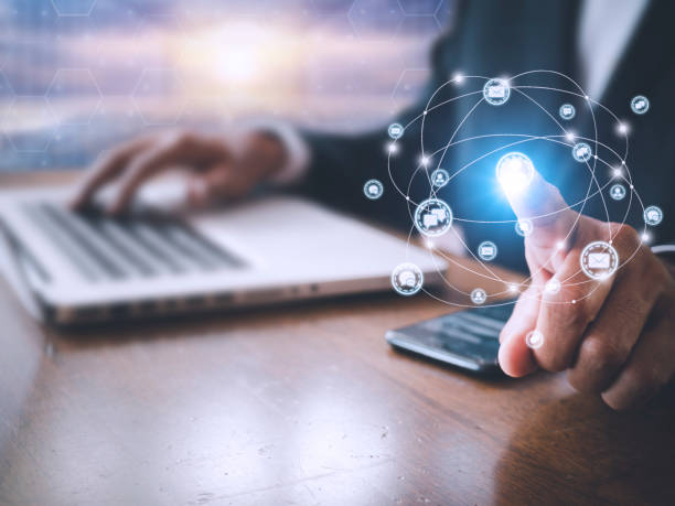 istock Businessman hand using fingerprint identification to access personal financial data, Fingerprint scan provides security access with biometrics identification. Business technology concept. With copy space banner 1410744070