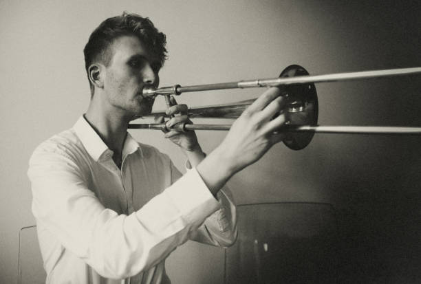 istock The lonely jazz musician. 1410748839