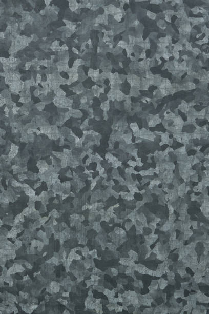 istock Abstract background and texture of galvanized metal, camouflage. 1410753951