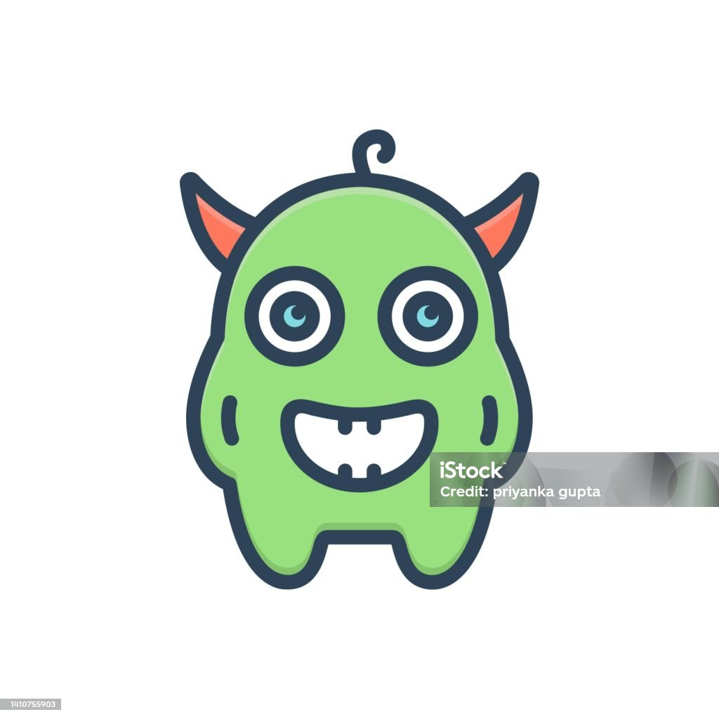 Monster Alien Stock Illustration - Download Image Now - Alien, Animal ...