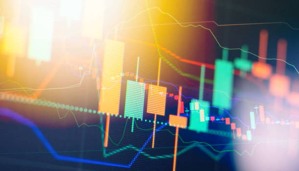 istock Charts of financial instruments with various type of indicators including volume analysis for professional technical analysis on the monitor of a computer. 1410757264