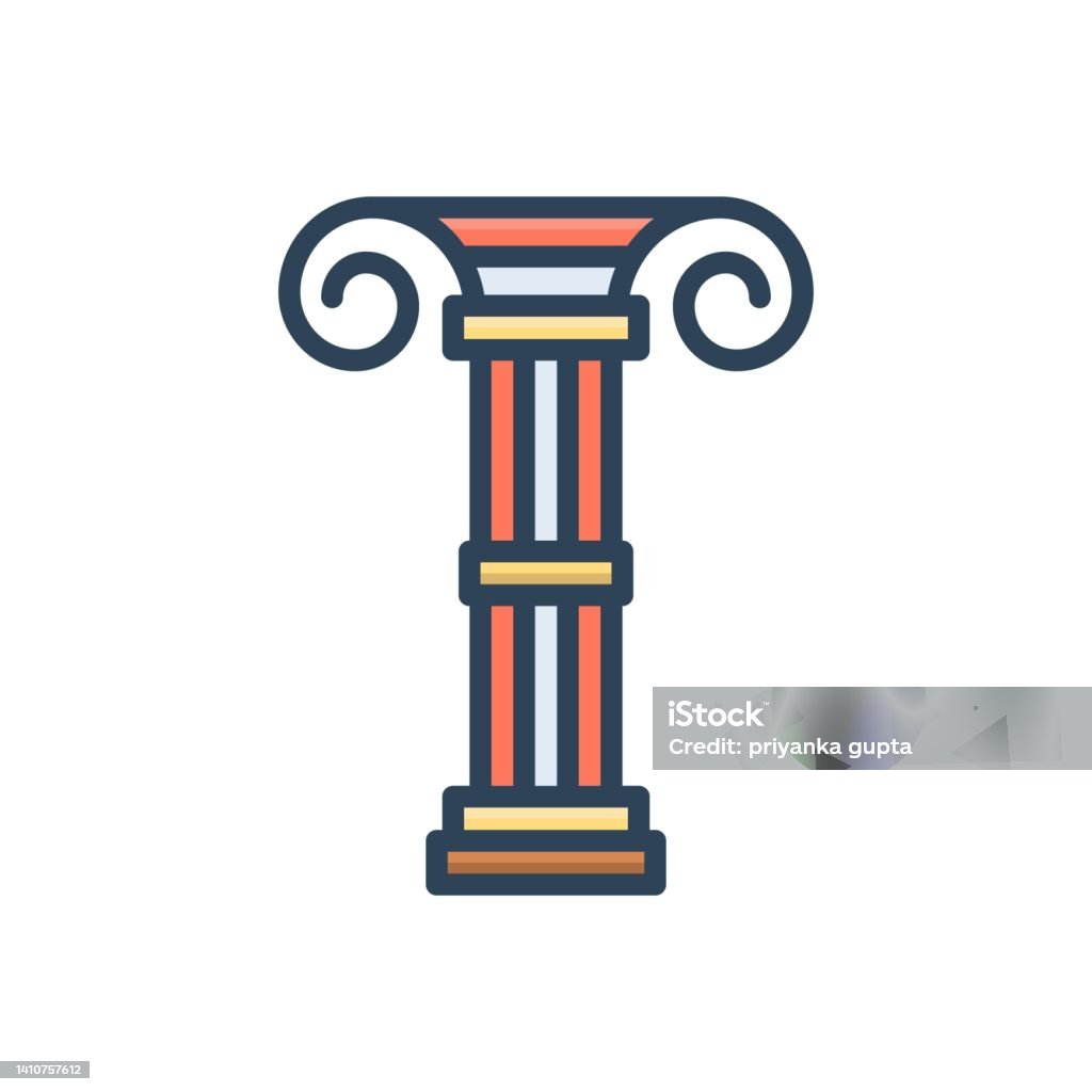 Column Structure Icon Columns Architecture Stock Illustration - Download Image Now - Ancient ...