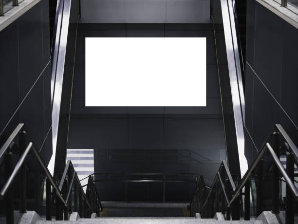 istock Digital screen indoor public building subway station Media Advertisement 1410757850