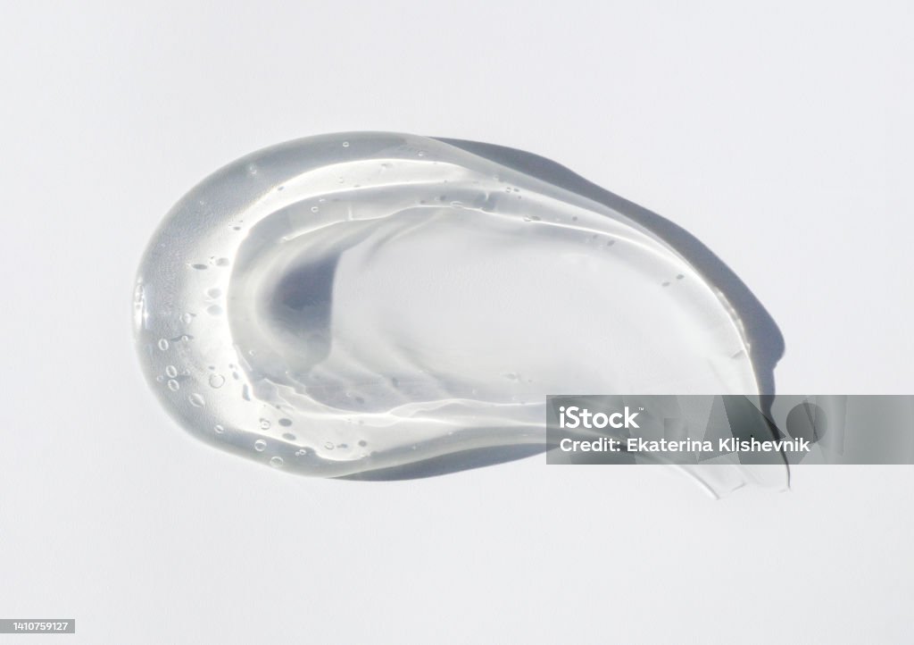 texture gel serum on a light background Hair Gel Stock Photo