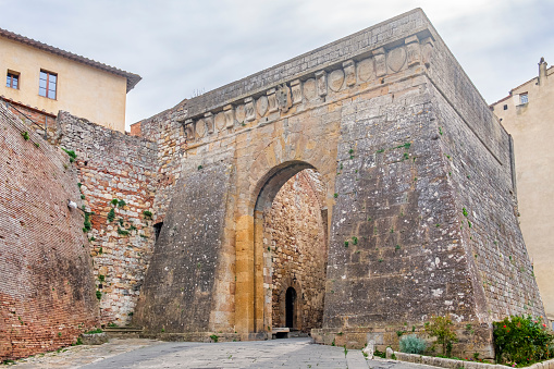 Porta al Prato is the main entrance to the historic center of Montepulciano, that was already part of the thirteenth-century city walls