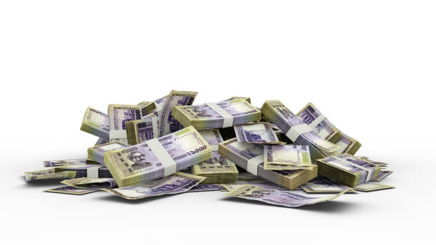 istock 3D Stack of 1000 Bangladesh Taka notes Isolated  on white background 1410760276