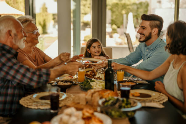 istock Grateful for this family lunch 1410761546