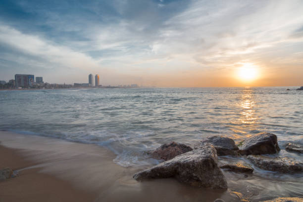 istock Sunrise in Barcelona 1410764135