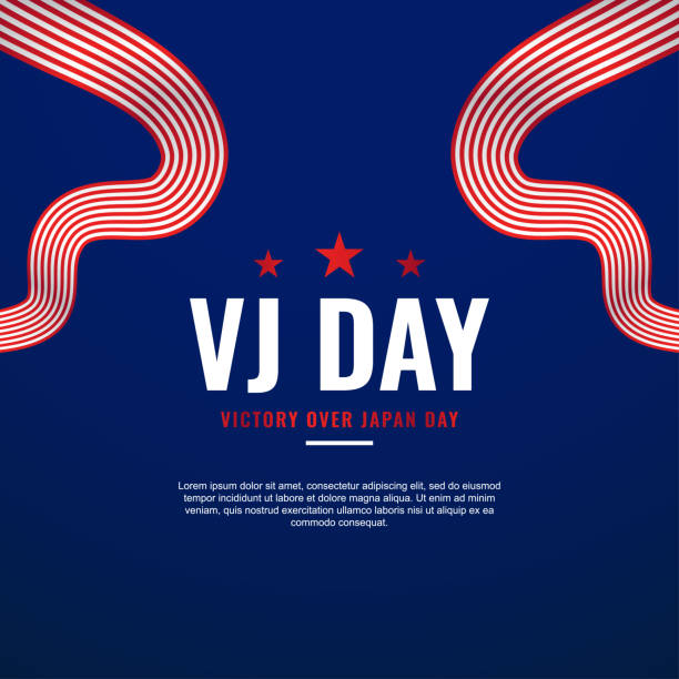 VJ Day Design Background For International Moment VJ Day Design Background For International Moment vj day stock illustrations