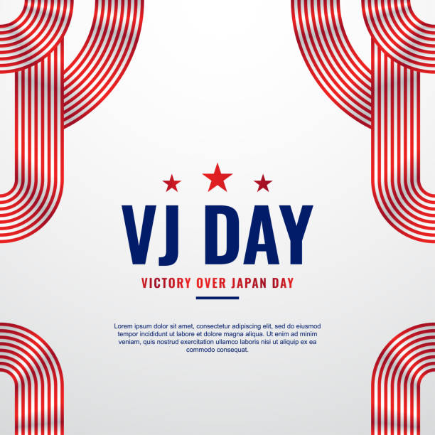 VJ Day Design Background For International Moment VJ Day Design Background For International Moment vj day stock illustrations