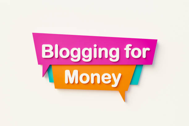 istock Blogging for money - Speech bubble. 1410766416