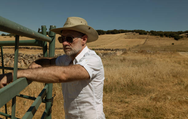 istock Adult man in cowboy hat in fields. Castilla y Leon, Spain 1410771708