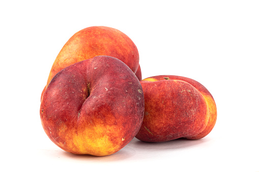 Donut Peaches isolated in white background