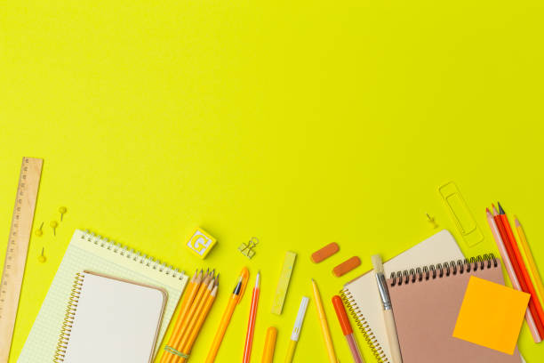 istock school supplies at colorful paper background 1410773530