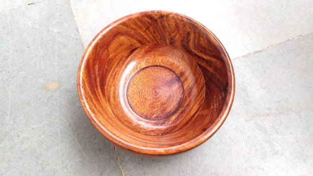istock brown color wooden bowl 1410773575