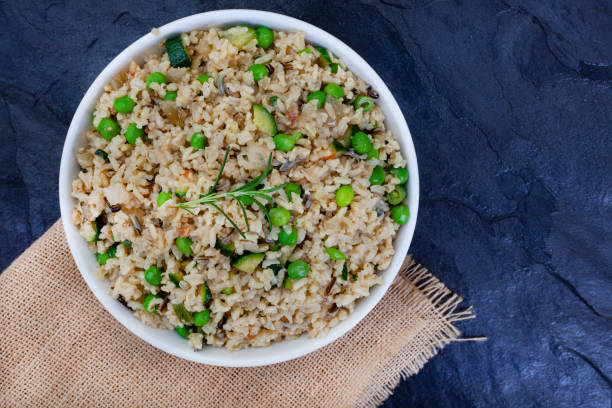 istock pea and greens pilaf 1410777307
