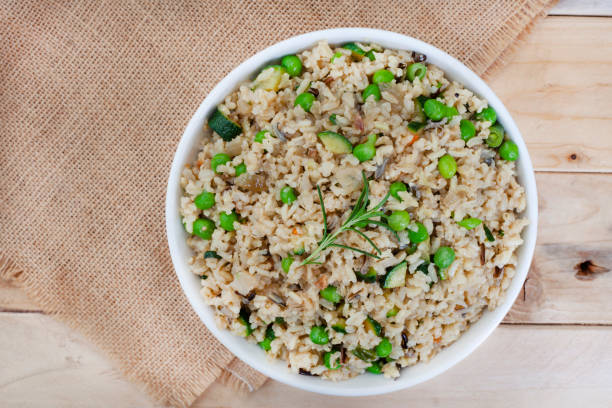 istock pea and greens pilaf 1410777343