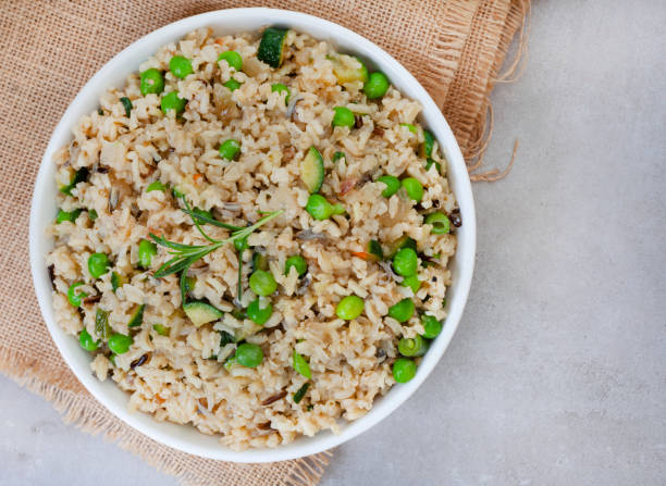 istock pea and greens pilaf 1410777362