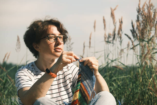 istock Everywhere knitting woman 1410779896