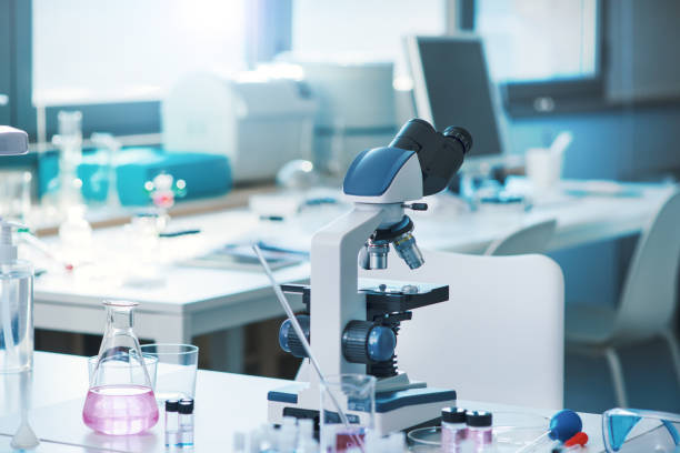 istock Professional equipment in the research laboratory 1410783311