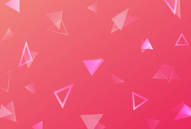 흩어져있는 삼각형이있는 배경 그림 - abstract backgrounds geometric shape triangle stock illustrations