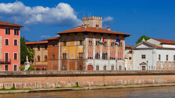 Palazzo Medici and National Museum of San Matteo in Pisa stock photo