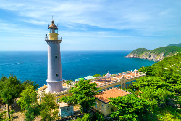 istock Aerial view Dai Lanh lighthouse, Phu Yen, Vietnam. 1410787859