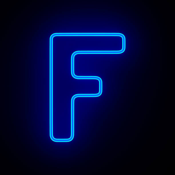 istock Character F on dark background. 3D illustration 1410790955
